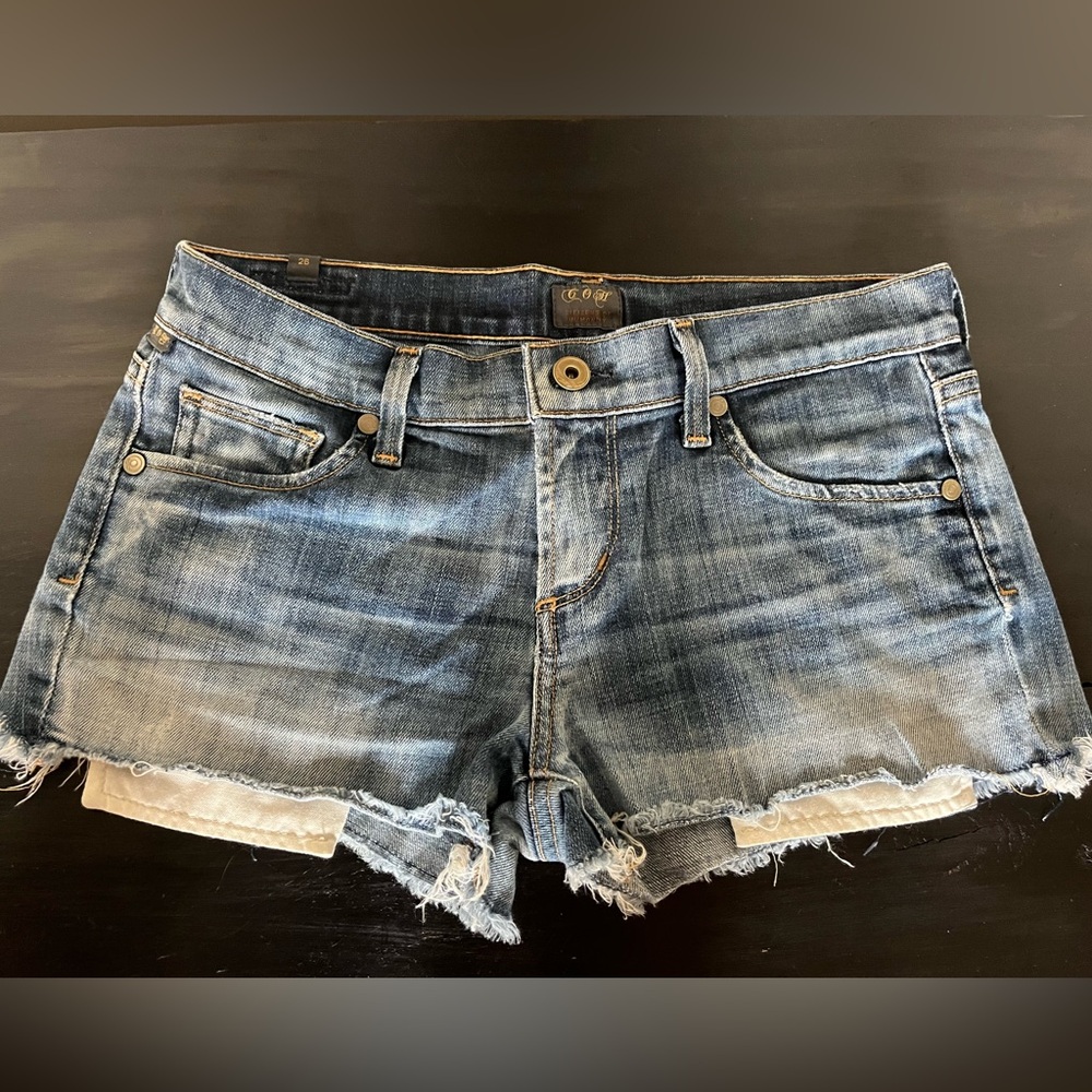 Citizens Of Humanity Distressed Blue Jean Shorts